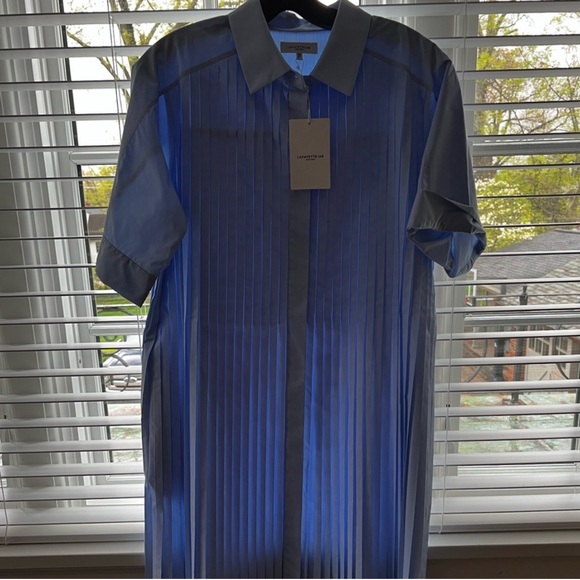 CLEANOUT SALE LAST DAY⭐️Lafayette 148 Chambray Pleated Dress - Picture 2 of 3